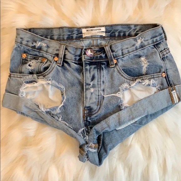 One Teaspoon Pants - ONE X - One Teaspoon Jean Shorts